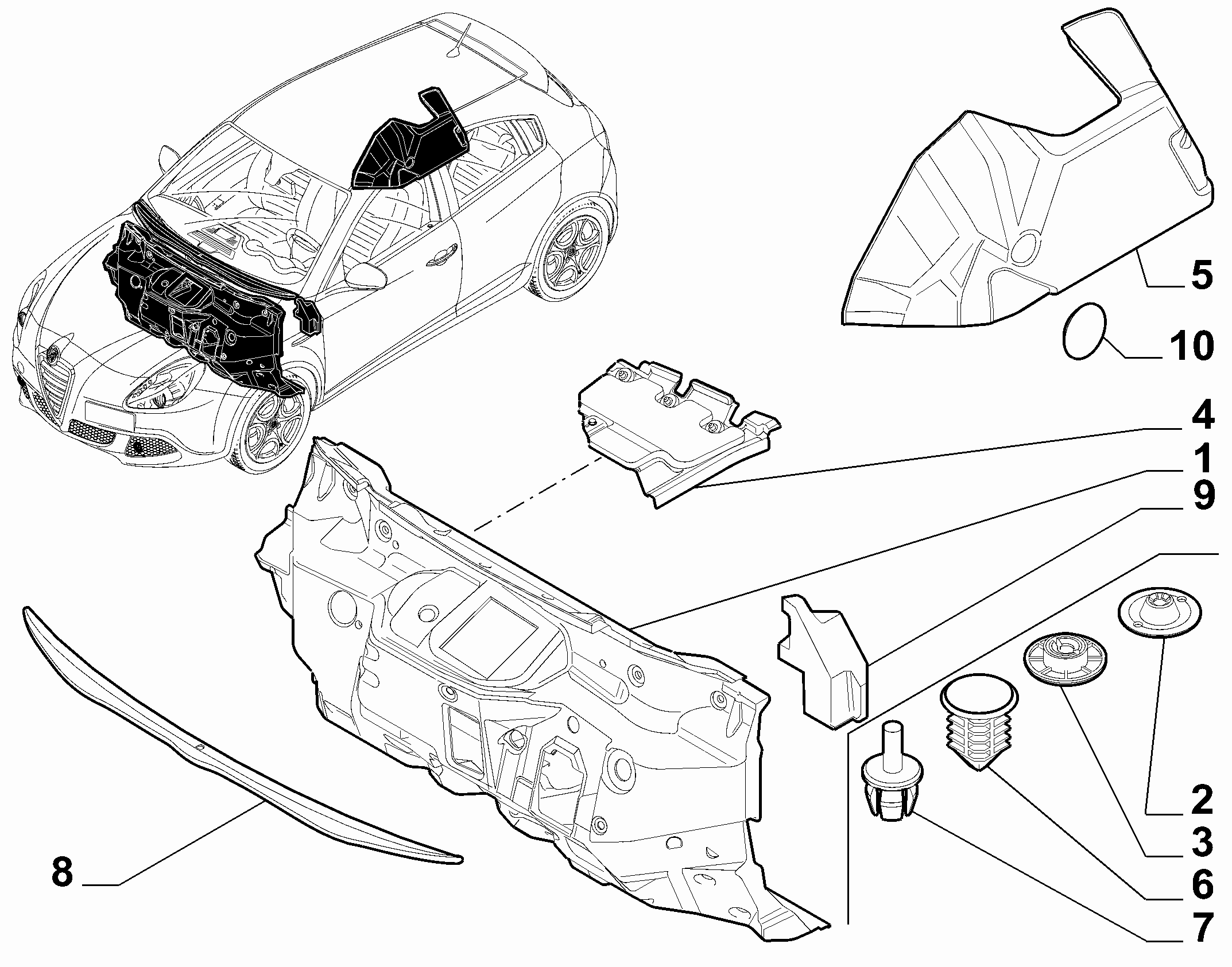 70522-020 PASSENGER COMPARTMENT INSULATION AND PADDING