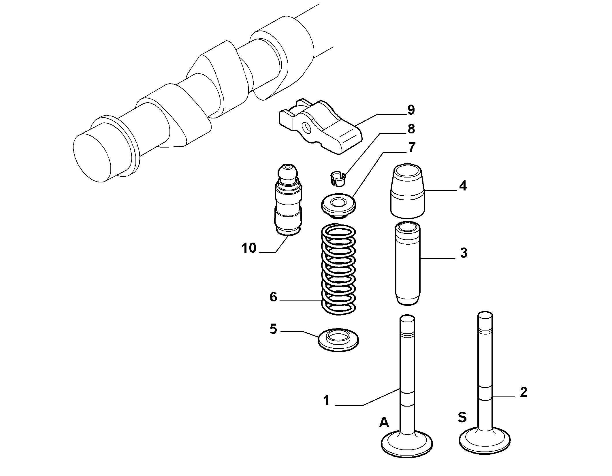 10107-020 VALVE INTAKE AND RELEASE