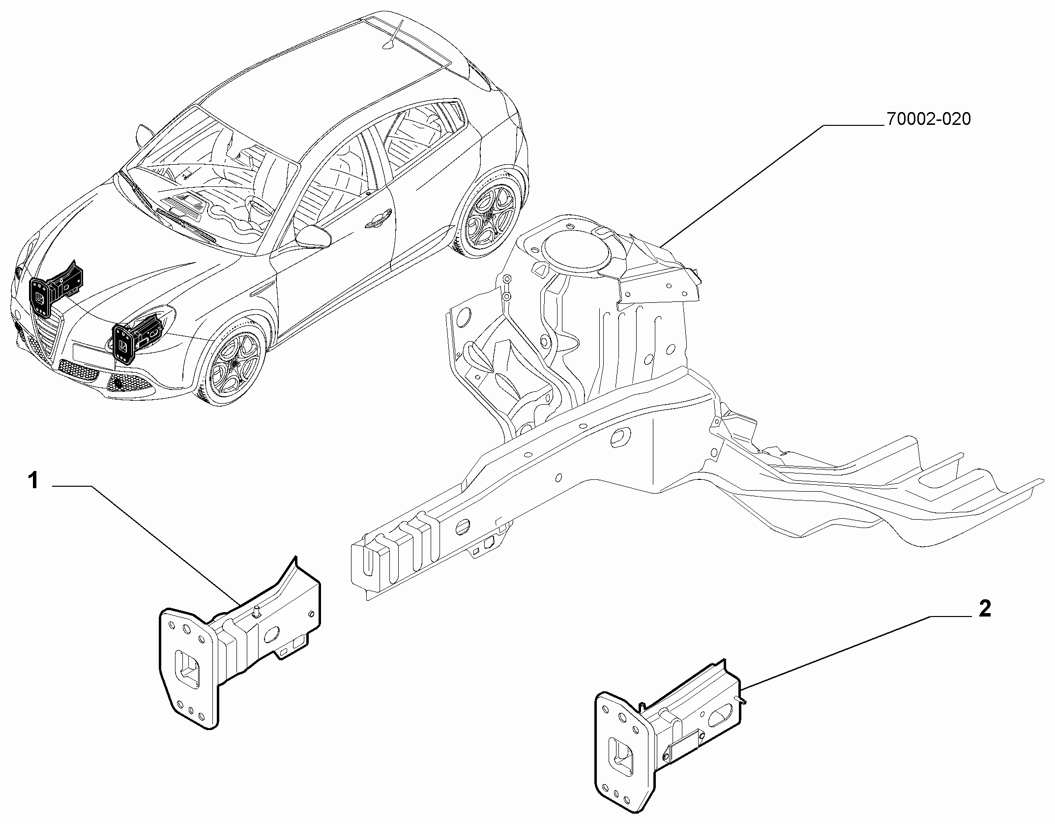 70002-030 STRESSED STRUT