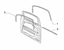 70129-070 FRONT DOOR TRIM