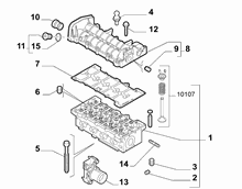 10101-020 CYLINDER HEAD AND GASKETS