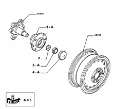 44321-010 REAR FUSE AND HUB