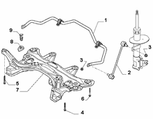 44301-030 CROSS ARM AND TORSION BAR