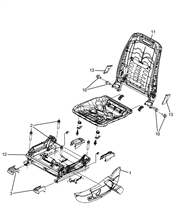 70601-021 DRIVER SEAT FRAMES