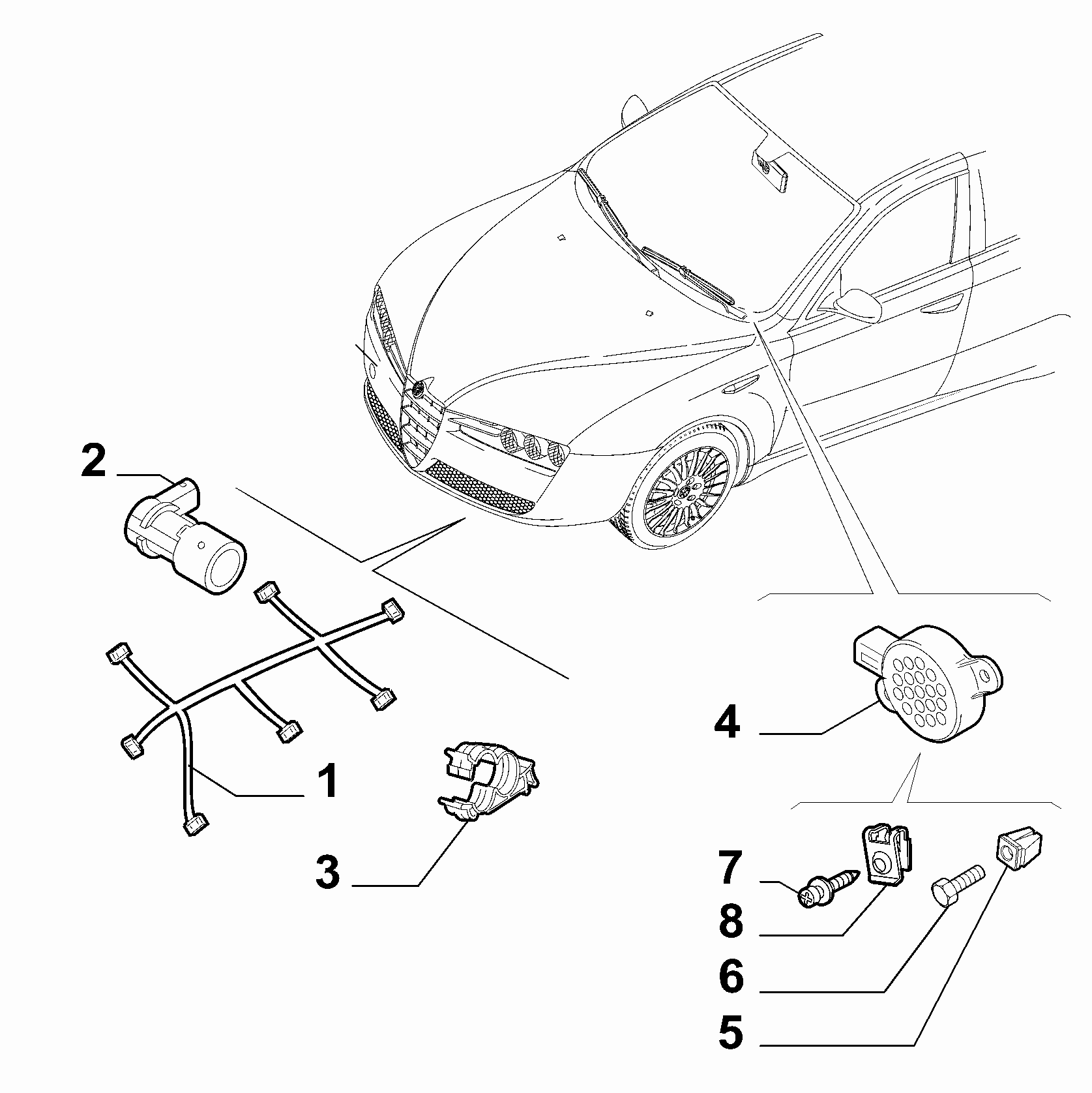 55501-050 REMOTE CONTROL FRONT PARKING SENSOR