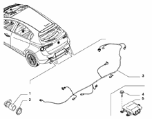 55501-060 CENTRALISED REAR PARKING SENSOR