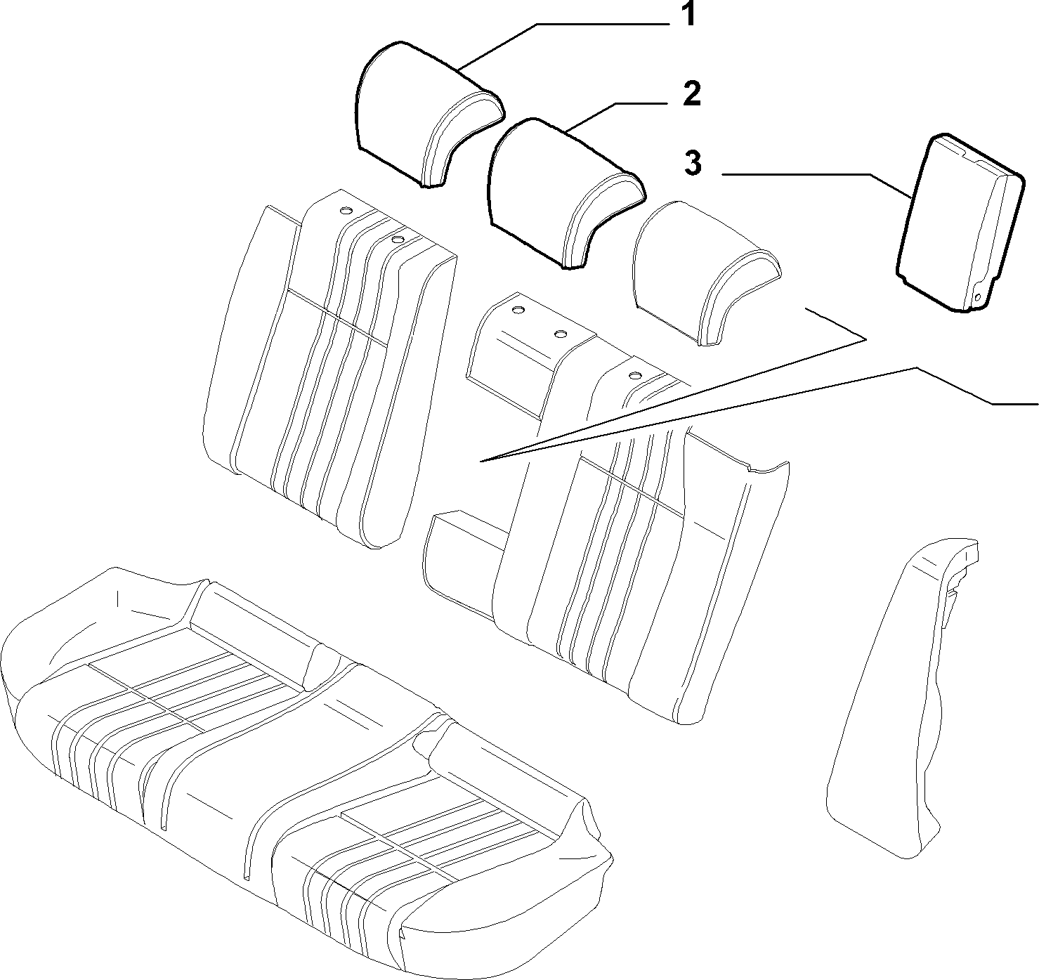 70615/01 REAR SEAT LINING