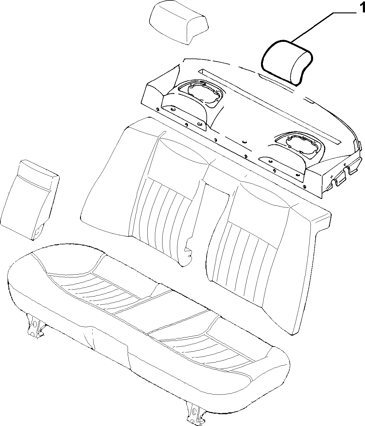 70615/00 REAR SEAT LINING