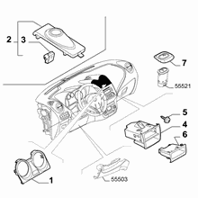 70502-020 DASHBOARD INSTRUMENT HOLDER DIALS