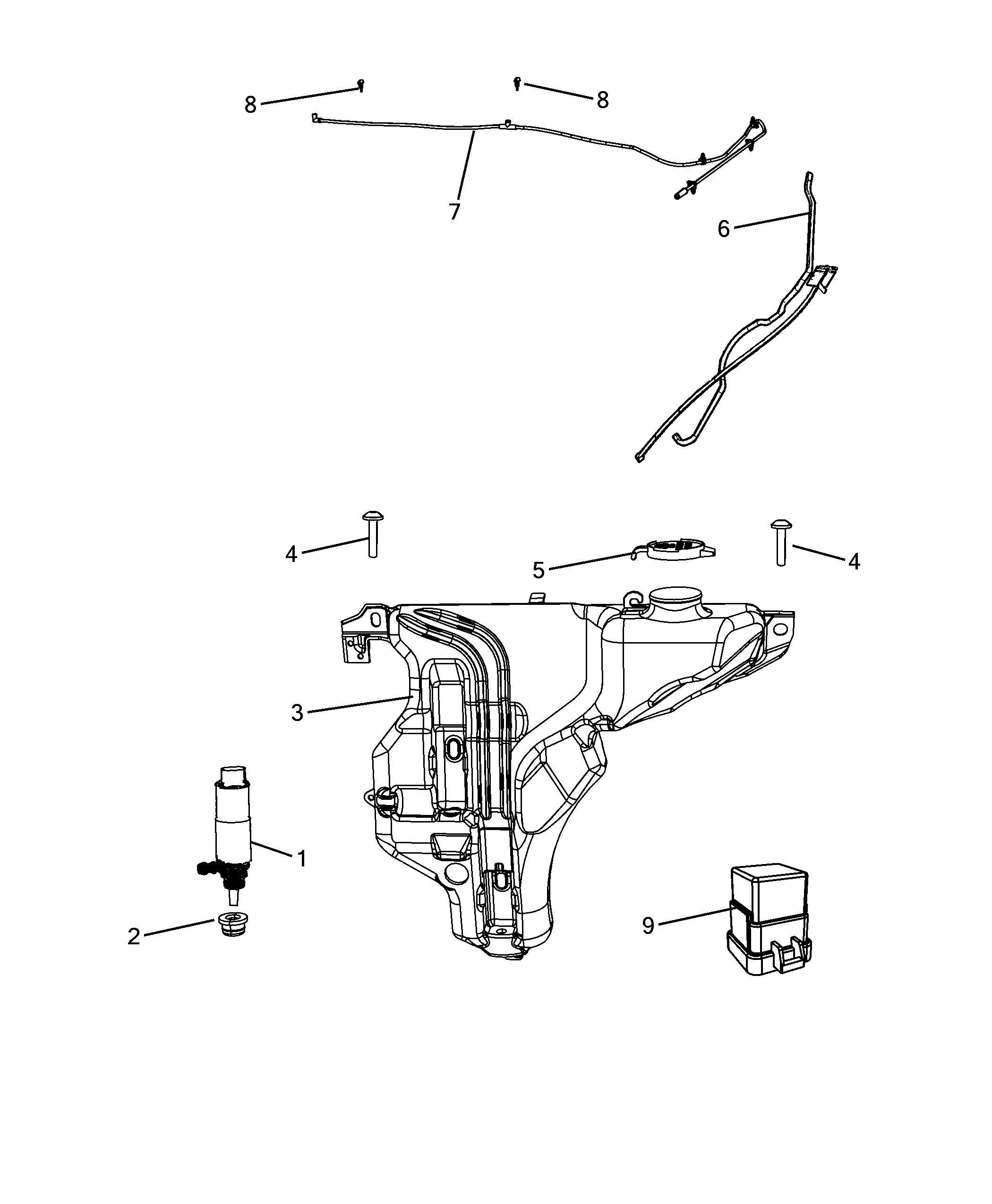 55514-030 WINDSHIELD WIPER RESERVOIR