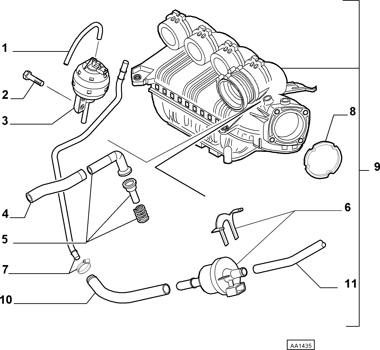 55191347 AIR DUCT SYSTEM