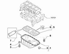 10102-010 OIL CAP AND FLOOR PANEL COVER
