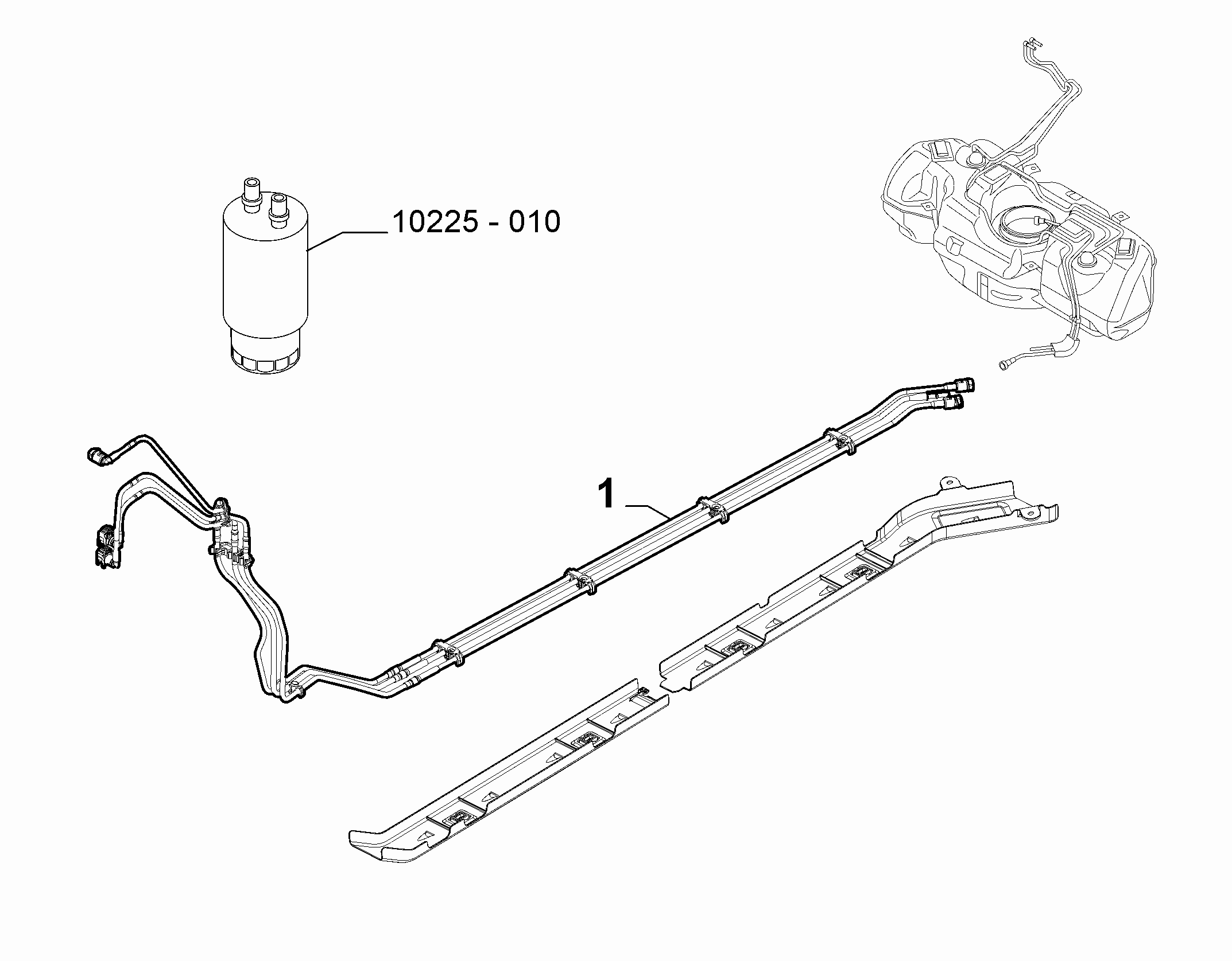 10201-020 UNDERSIDE FUEL PIPES