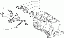 10102/02 КАРТЕР И КРЫШКИ БЛОКА ЦИЛ.