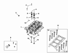10101-020 CYLINDER HEAD AND GASKETS