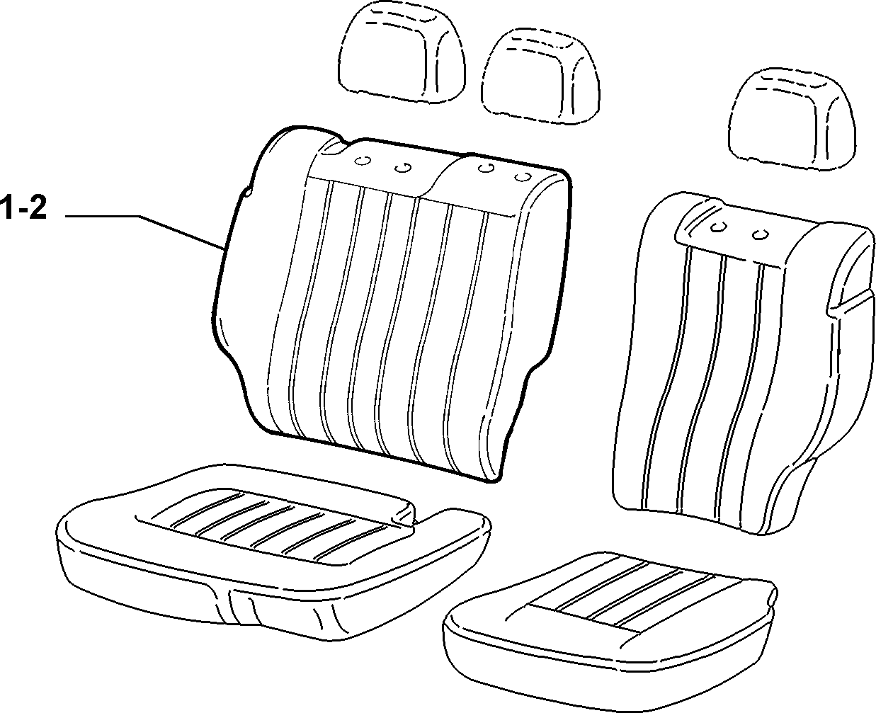 70615/00 REAR SEAT LINING