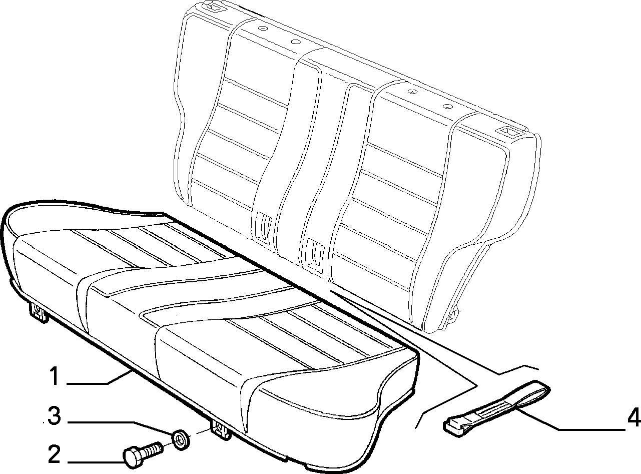 70613/00 REAR SEAT 