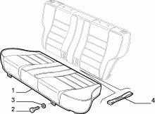 70613/00 REAR SEAT 