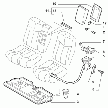 70613/00 REAR SEAT 