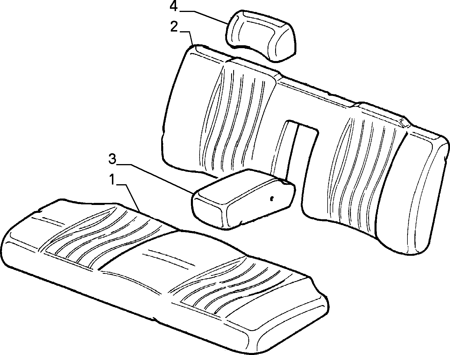 70615/00 REAR SEAT LINING