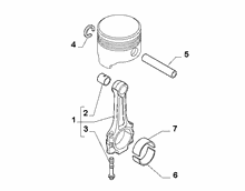 10105-010 COUPLING RODS AND HALF BEARINGS