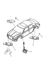 55508-070 REMOTE CONTROL AIRBAG SENSOR