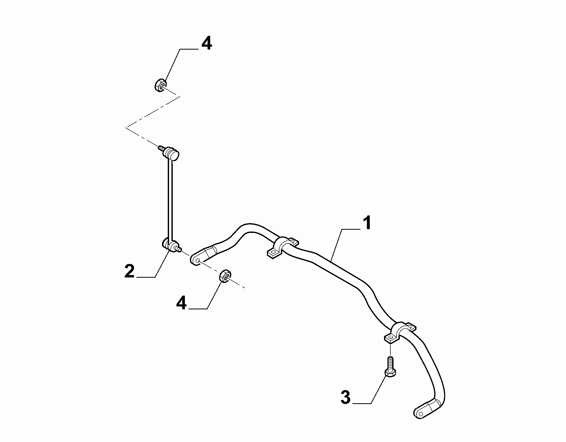 44301-050 TORSION BAR AND FASTENINGS