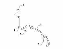 44301-050 TORSION BAR AND FASTENINGS
