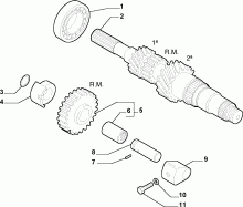 21215-010 PRIMARY SHAFT AND GEAR LEAD