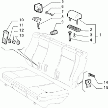 70613/00 REAR SEAT 