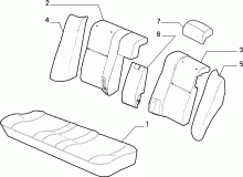 70615/08 REAR SEAT LINING
