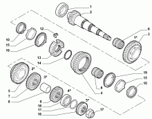 21215-030 SECONDARY SHAFT AND GEAR LEAD
