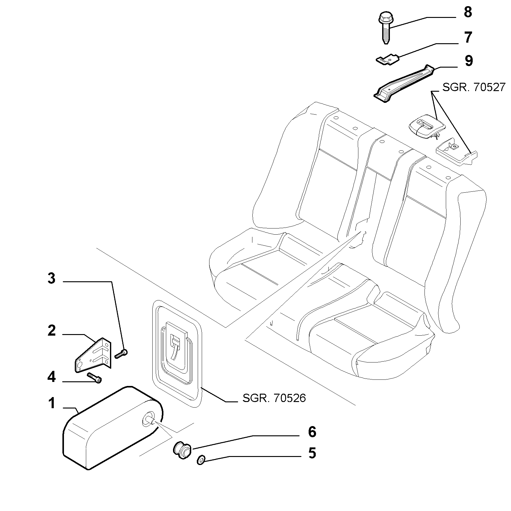70613/04 REAR SEAT