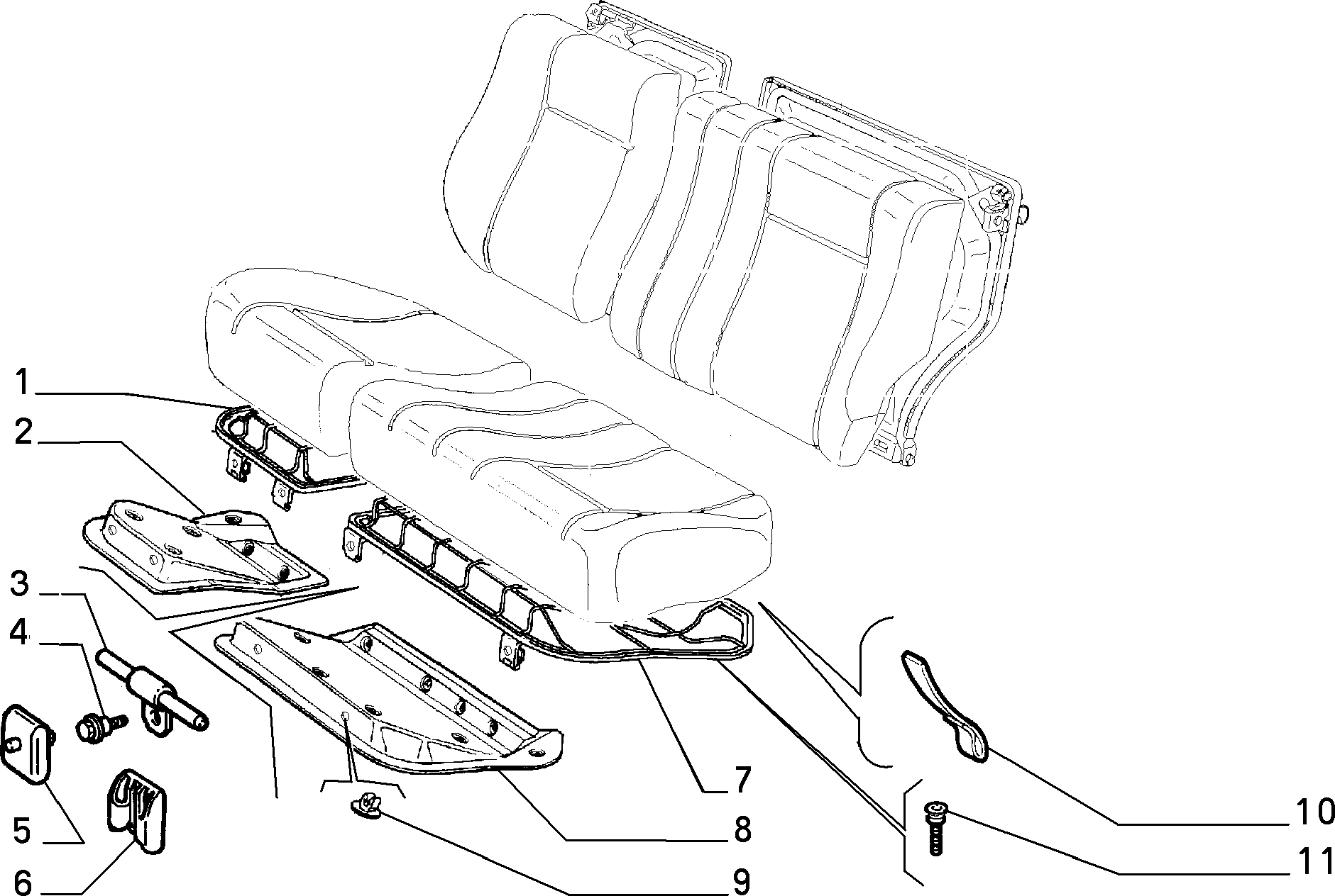 70613/02 REAR SEAT