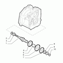 21215-010 PRIMARY SHAFT AND GEAR LEAD