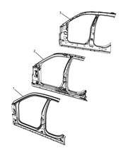 70019-020 REAR AND FRONT BEVELED SIDE FRAME