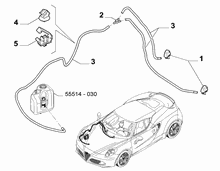 55514-040 FRONT AND REAR WIPER TUBING