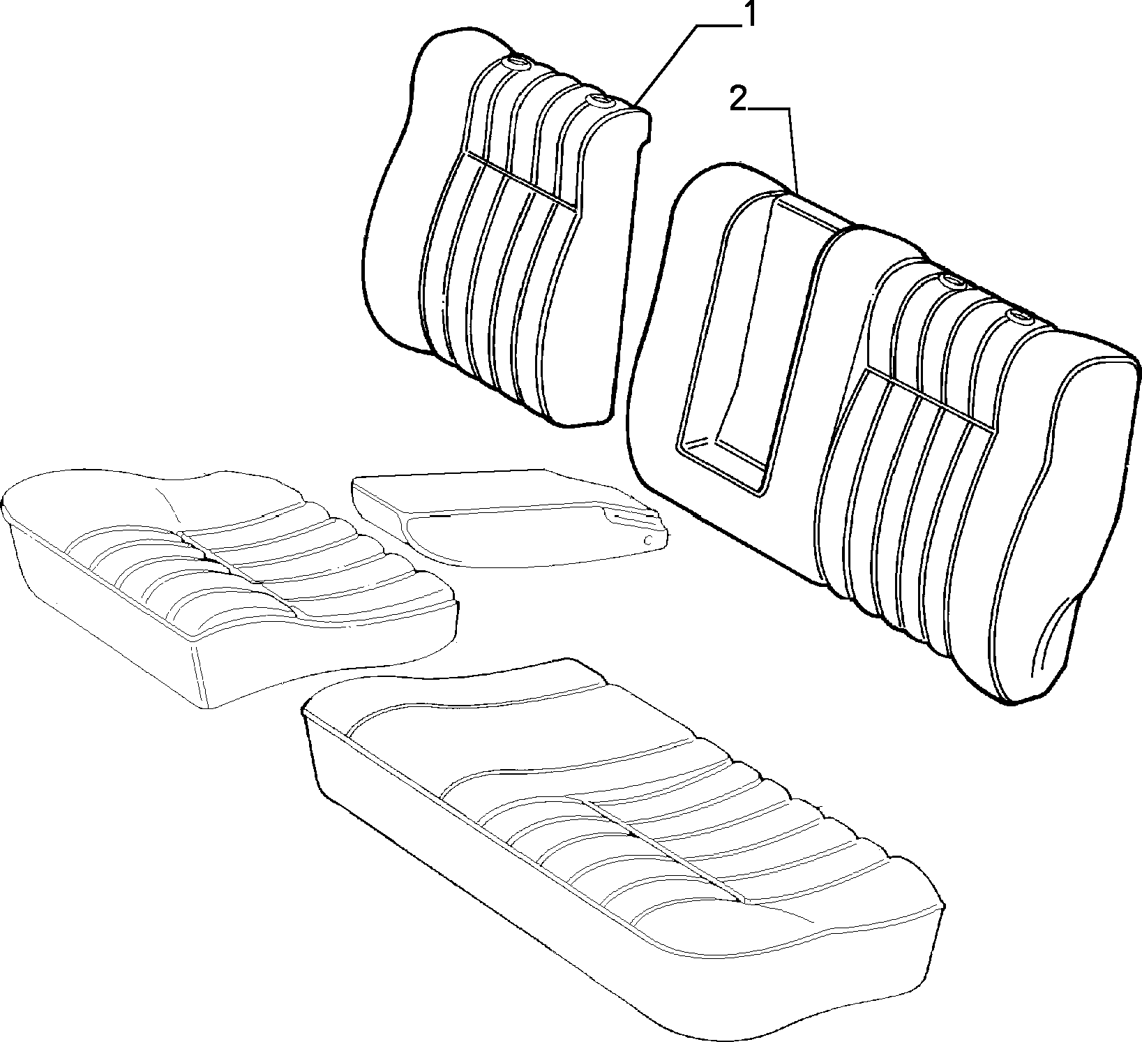 70615/03 REAR SEAT LINING