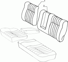 70615/03 REAR SEAT LINING