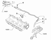 10402-030 WATER PUMP, PIPES AND THERMOSTAT
