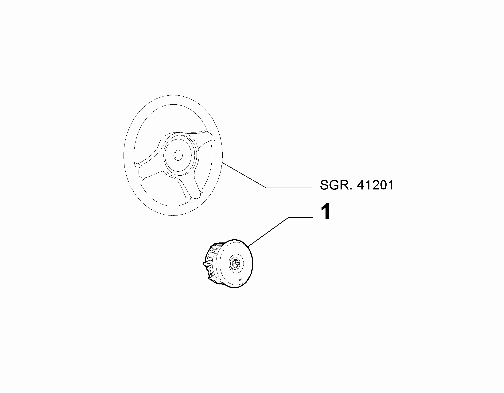 55508-010 DRIVERS AIRBAG