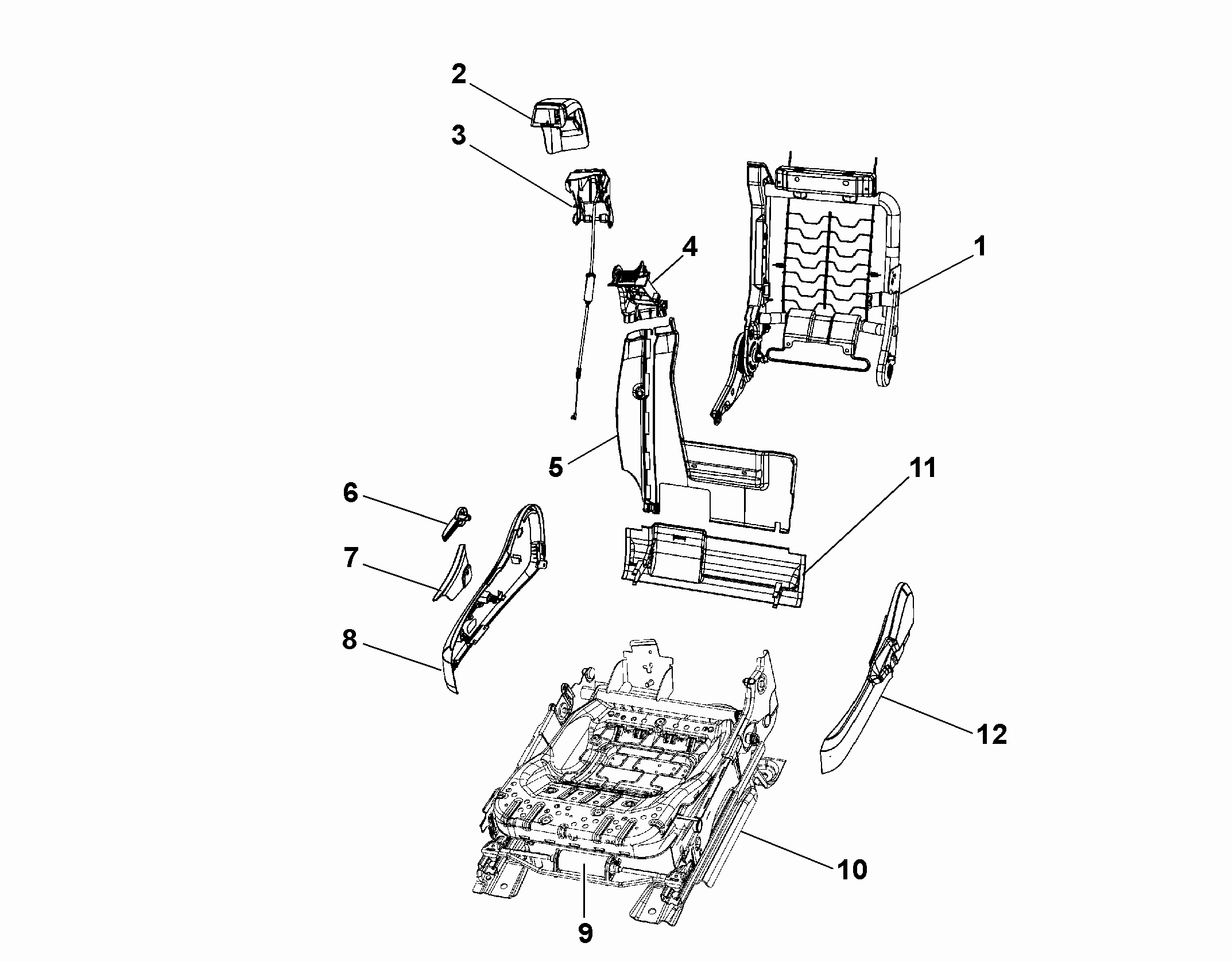 70601-022 PASSENGER SEAT FRAMES
