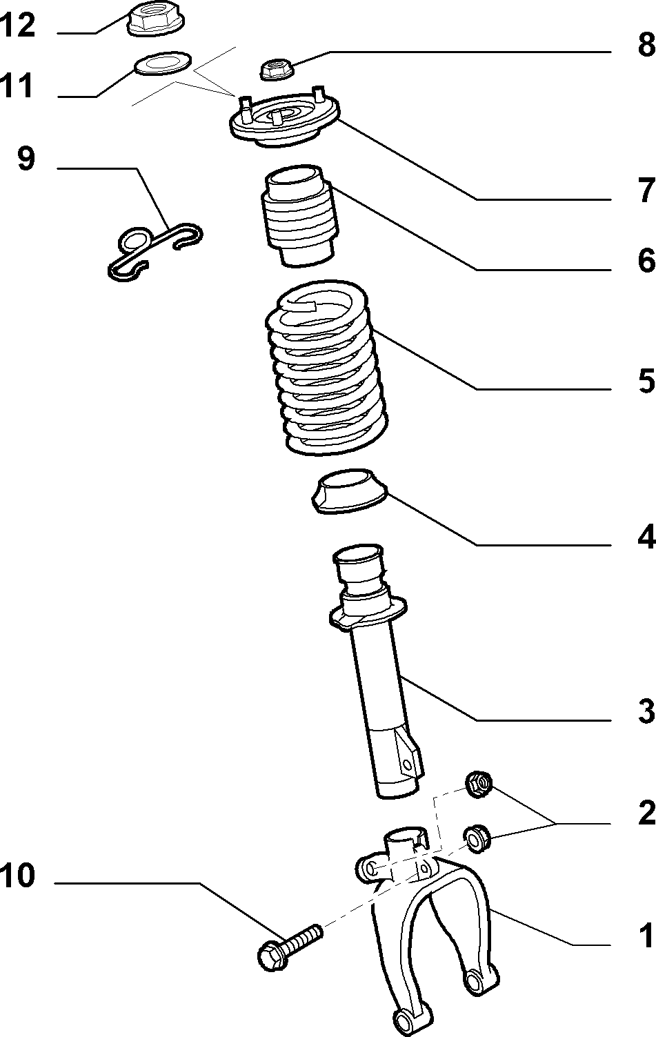 44301-020 SHOCK ABSORBERS AND LEAF SPRINGS