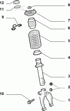 44301-020 SHOCK ABSORBERS AND LEAF SPRINGS