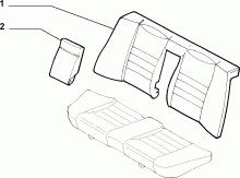 70615/00 REAR SEAT LINING