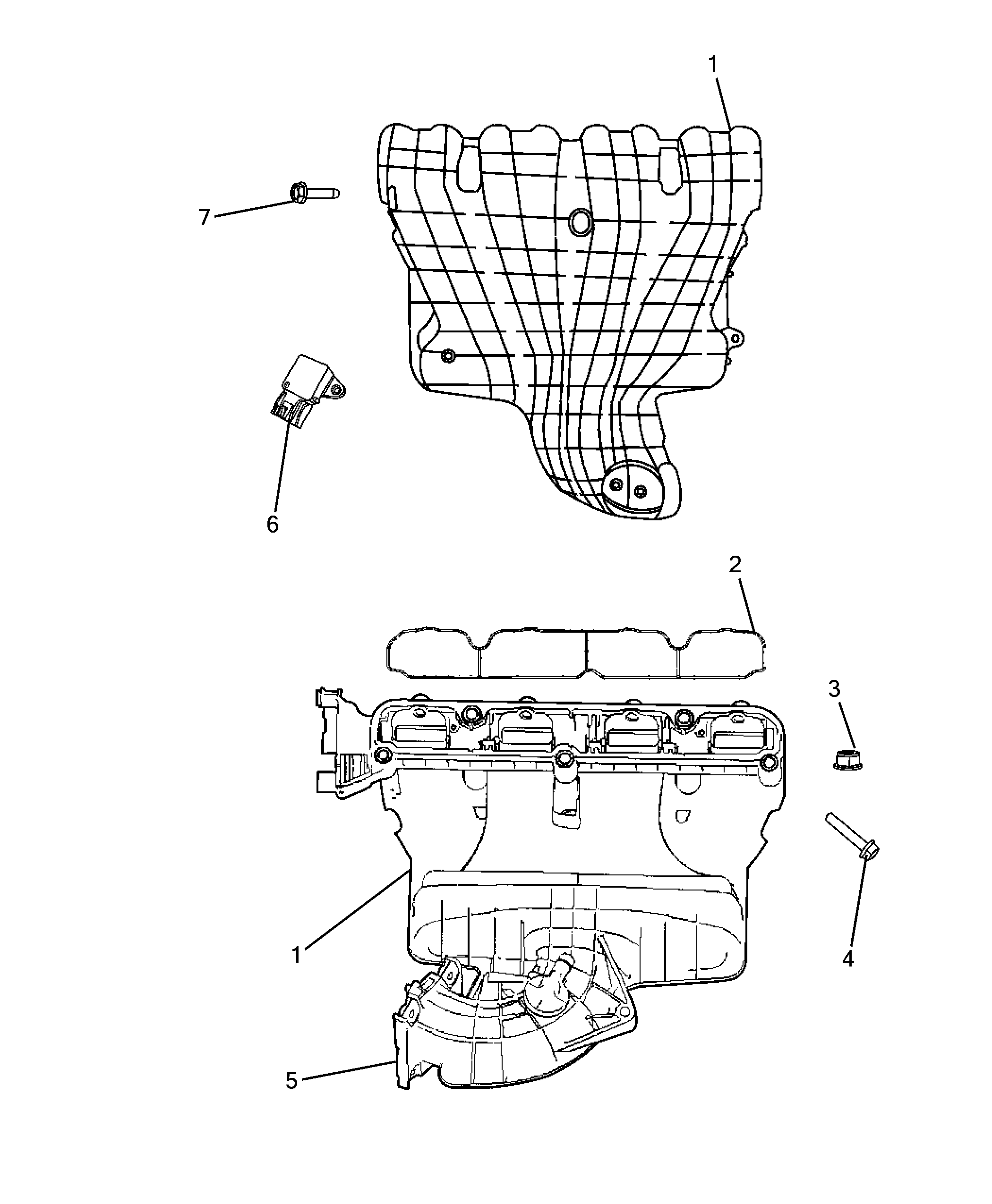 10255-010 INTAKE MANIFOLD AND BUTTERFLY CLIPS