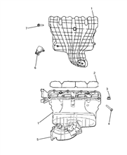 10255-010 INTAKE MANIFOLD AND BUTTERFLY CLIPS