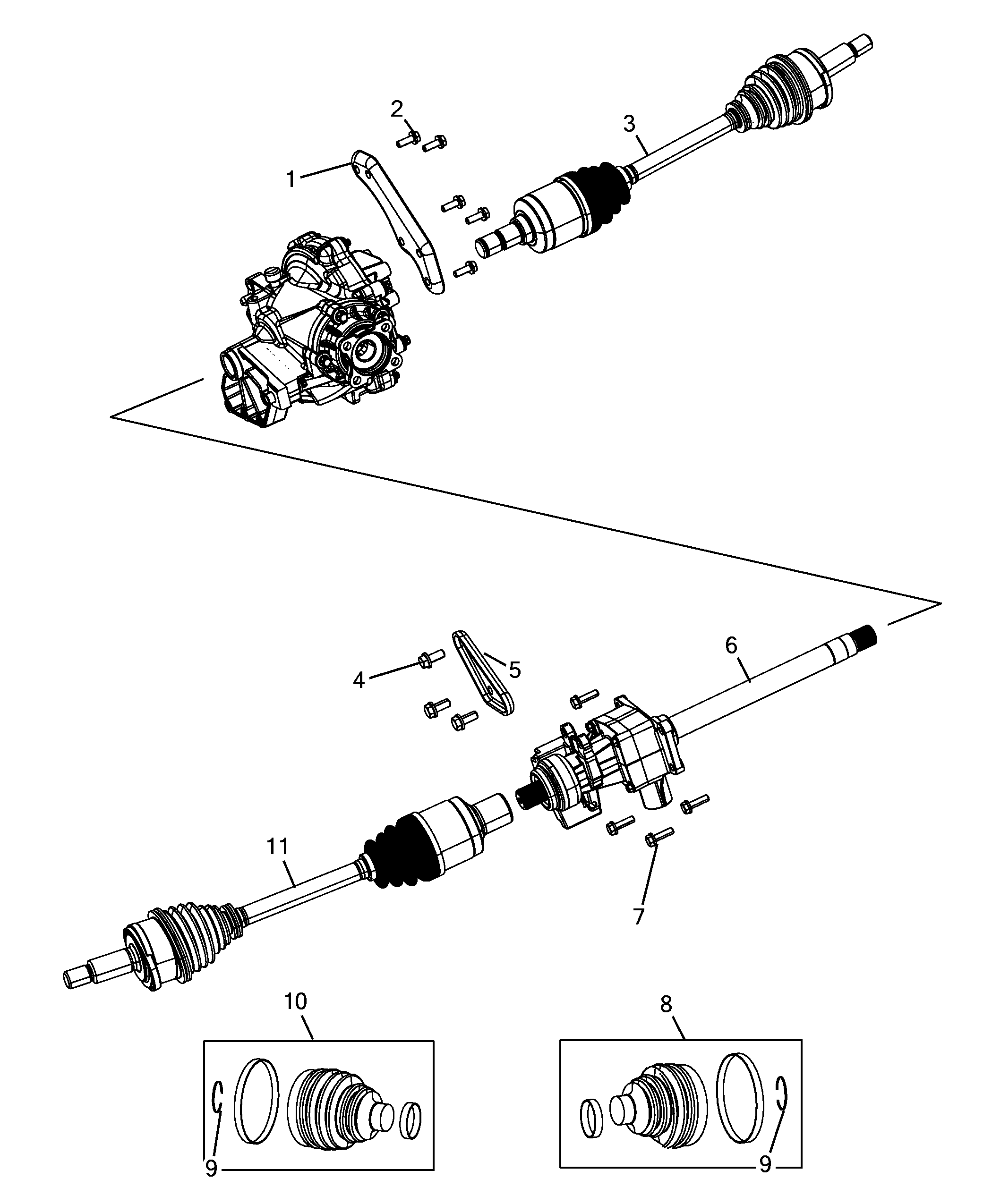 27402-010 ПОЛУОСИ ДИФФЕРЕНЦИАЛА 