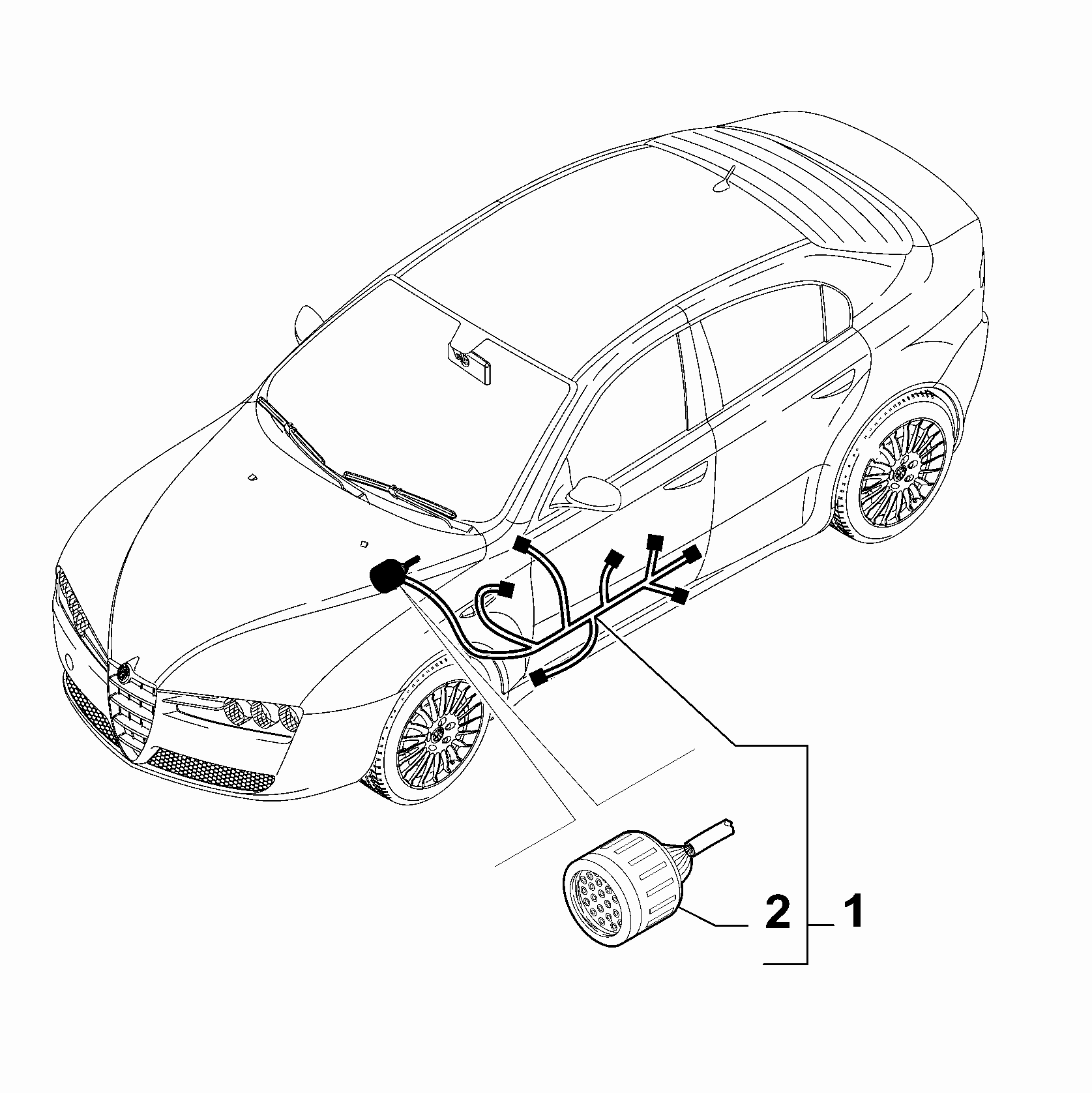 55526-010 FRONT DOOR HARNESS