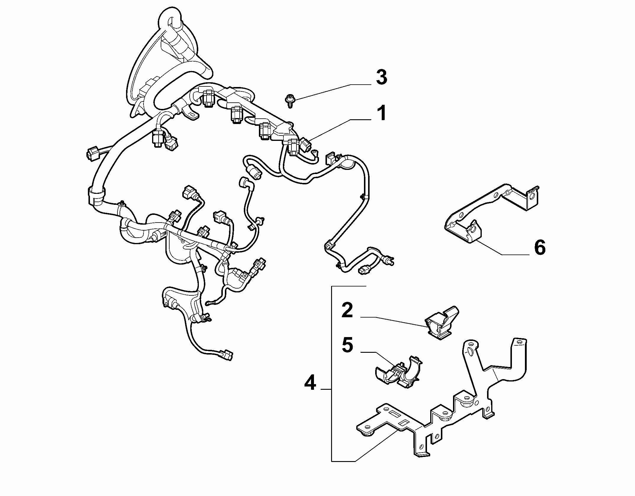 10226-040 ENGINE HARNESS AND SUPPORTS